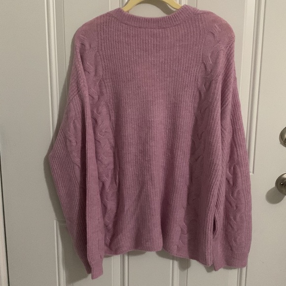 Wool blend Pink crew neck sweater - Picture 5 of 8